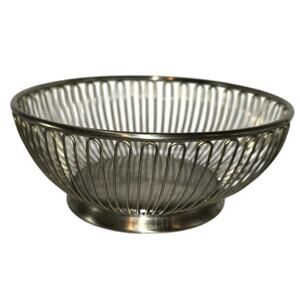 Vtg WMF CROMARGAN Round Wire STAINLESS BASKET Fruit Bowl Mid Century Modern VGC